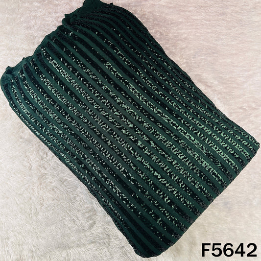 Sequins Work Lycra Net Fabric - F5642