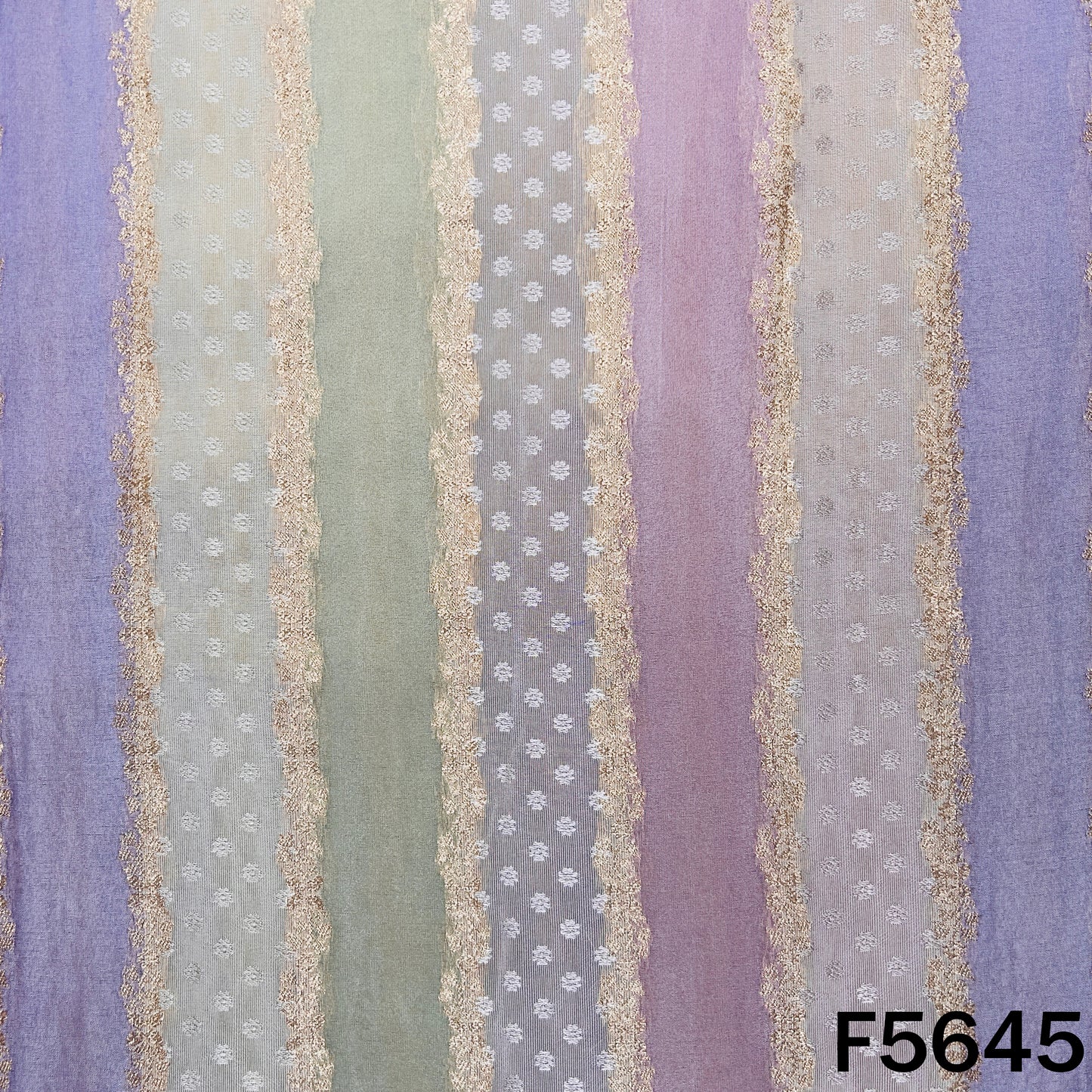 Zari Work Self Jacquard Tissue Fabric - F5645