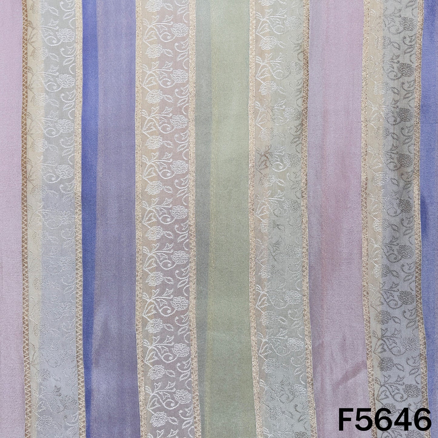 Zari Work Self Jacquard Tissue Fabric - F5646