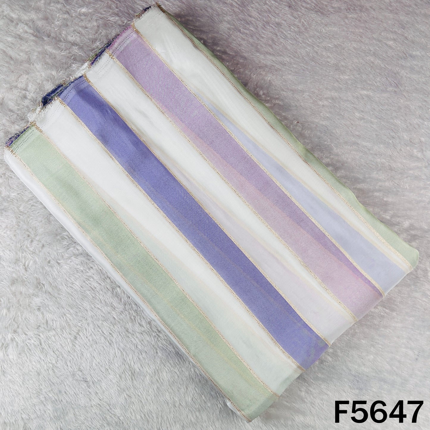 Zari Work Tissue Fabric - F5647