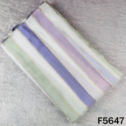 Zari Work Tissue Fabric - F5647