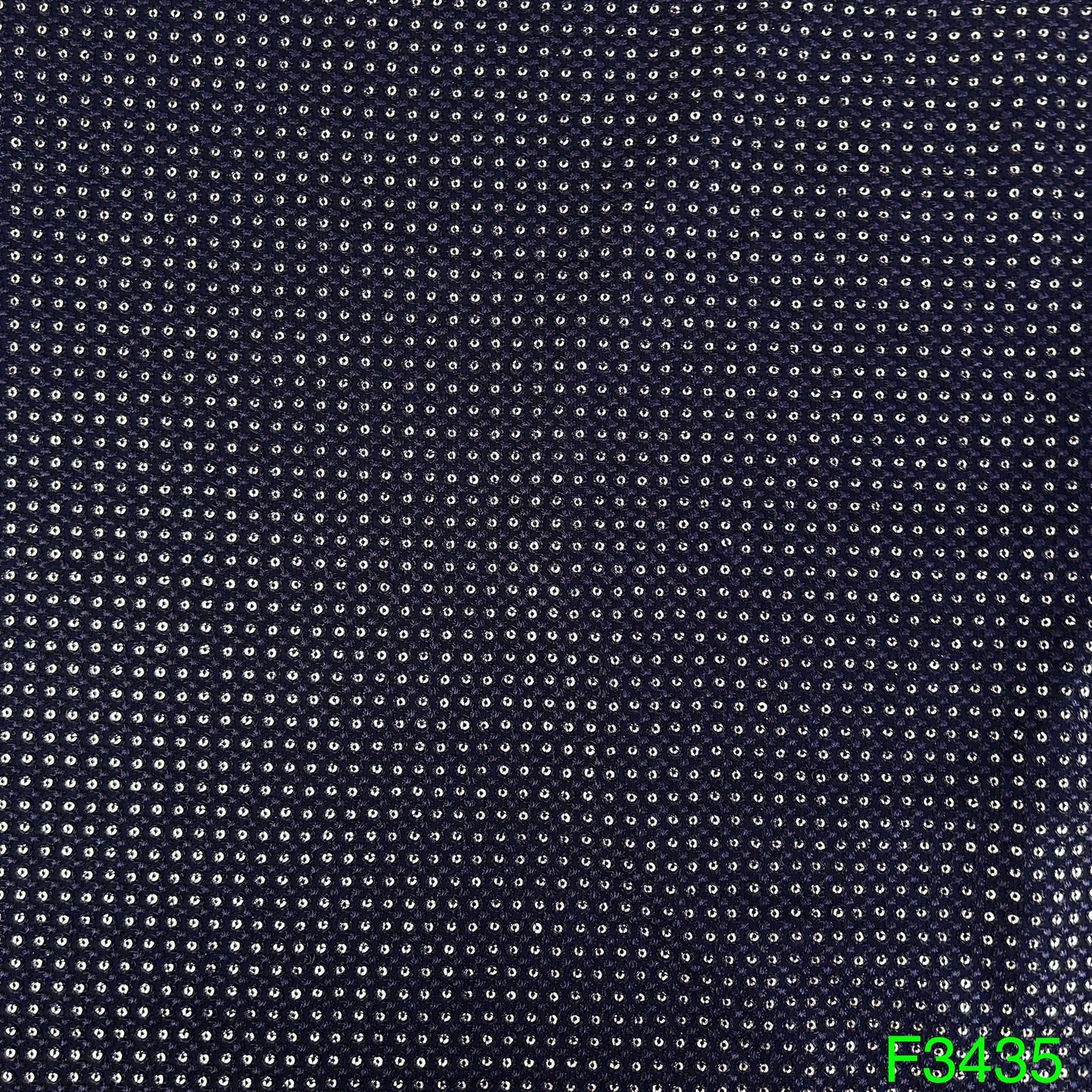 Thread Sequins Embroidered Georgette Fabric-F3435