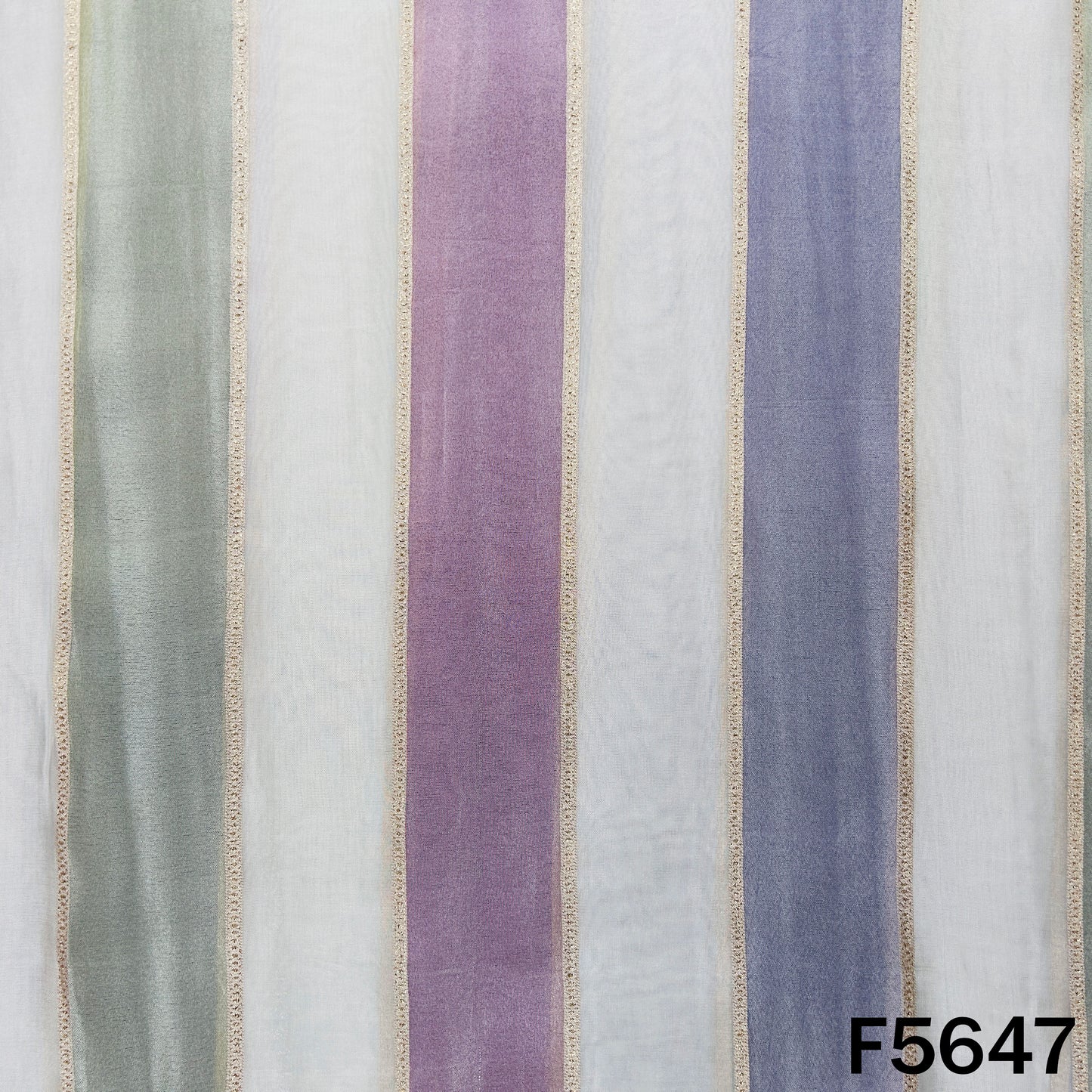Zari Work Tissue Fabric - F5647