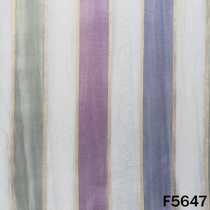 Zari Work Tissue Fabric - F5647