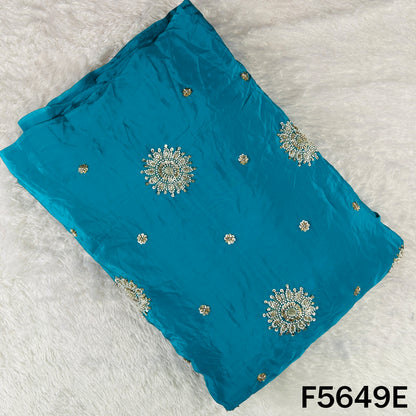 Cut Dana Zari Sequins Work Crepe Fabric - F5649
