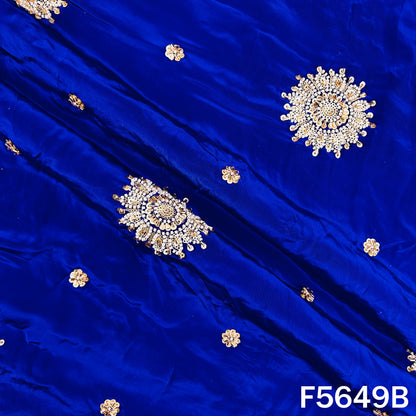 Cut Dana Zari Sequins Work Crepe Fabric - F5649