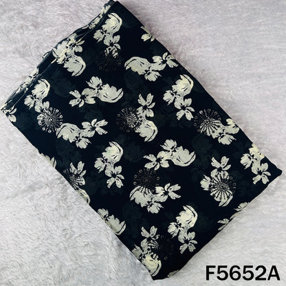 Digital Print Thread Sequins Work Chinnon Chiffon Fabric - F5652