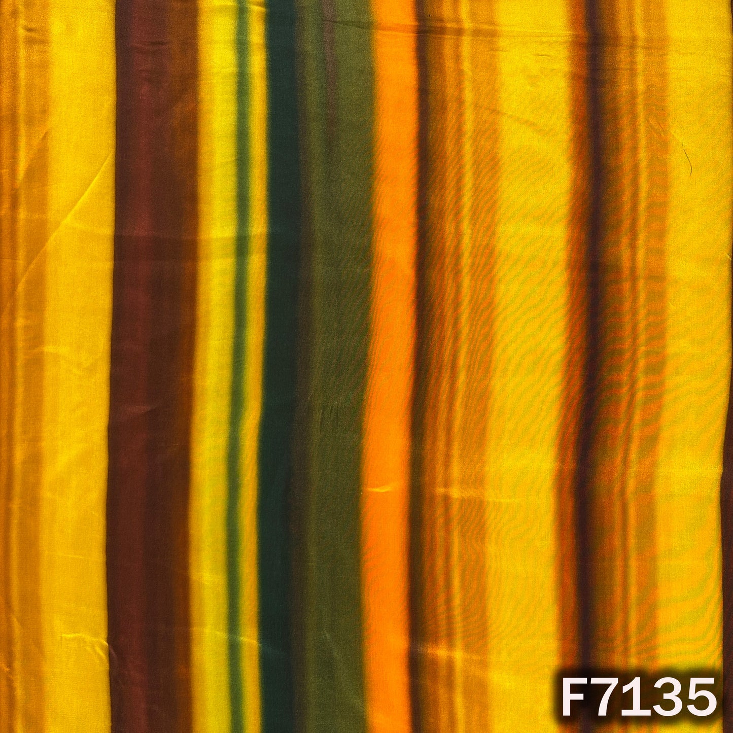 Multicolor Stripes Crepe Fabric - F7135