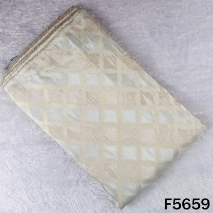 Dyeable Self Jacquard Tissue Fabric - F5659