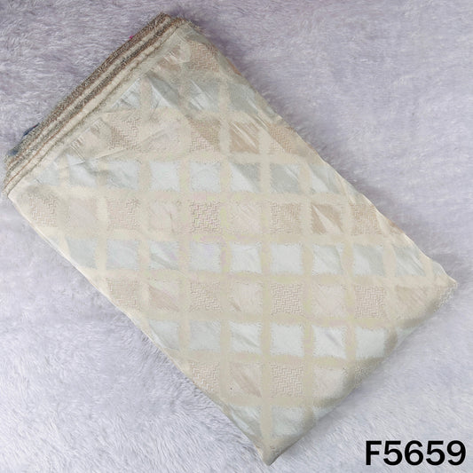 Dyeable Self Jacquard Tissue Fabric - F5659
