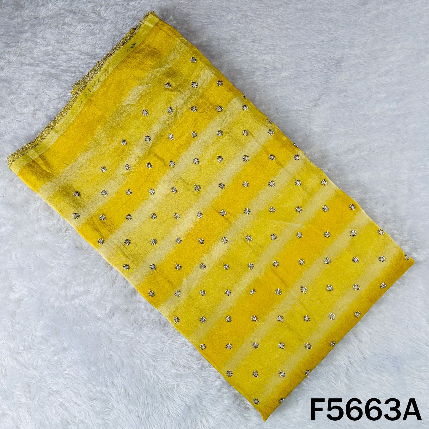 Cut Dana Zari Work Shimmer Tissue Fabric - F5663