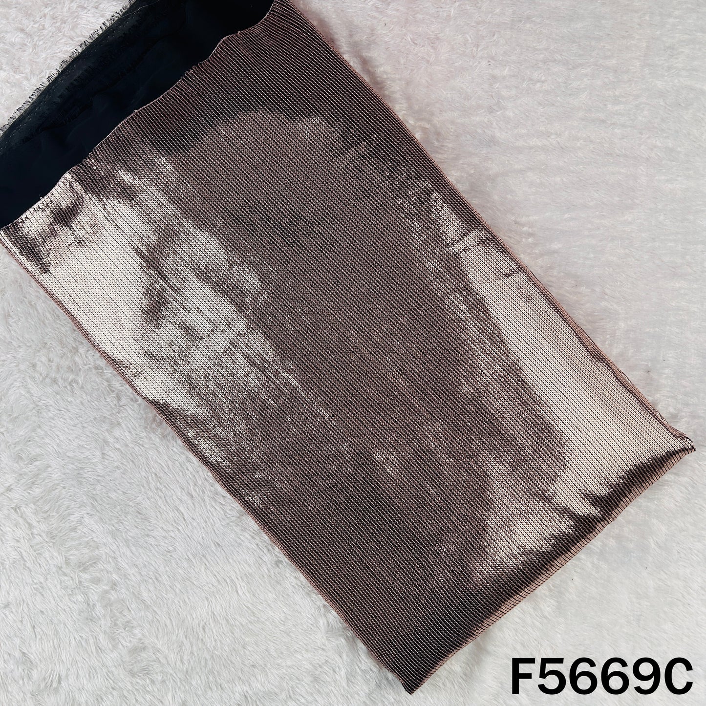 Thread Sequins Work Georgette Fabric - F5669