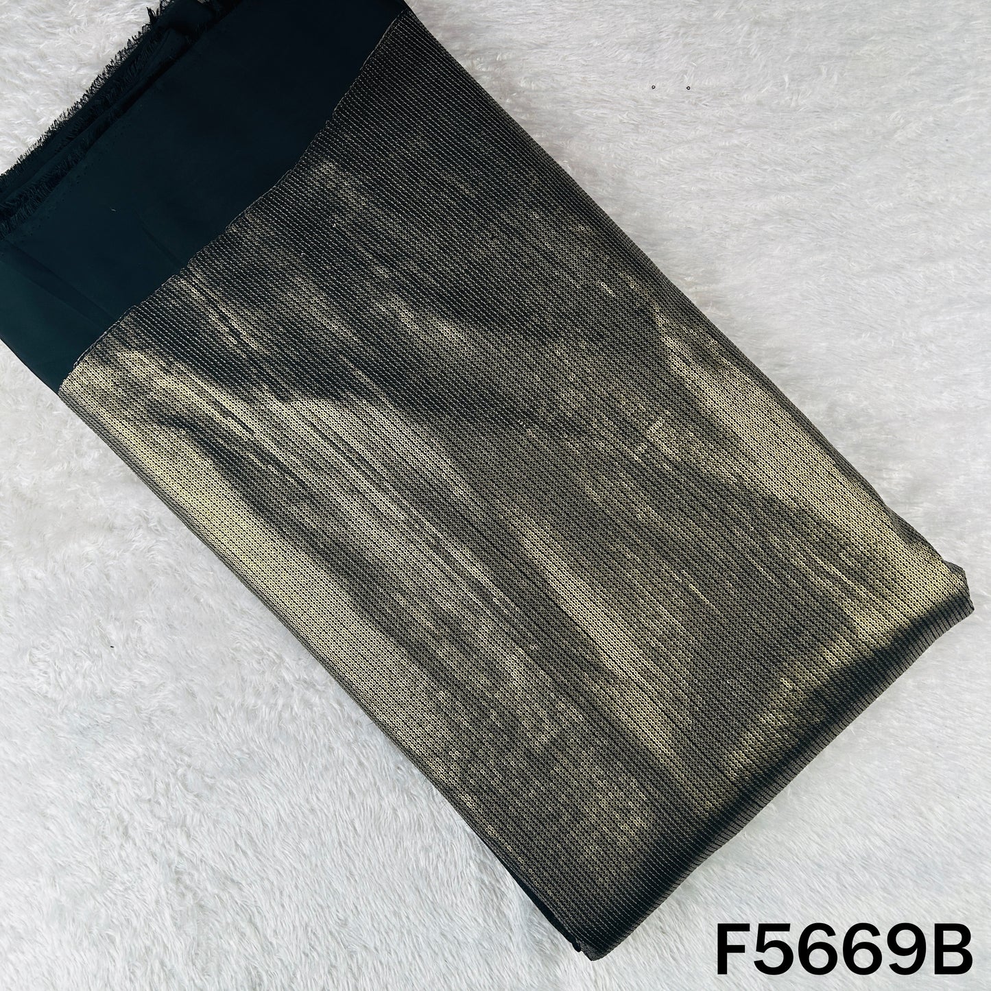 Thread Sequins Work Georgette Fabric - F5669