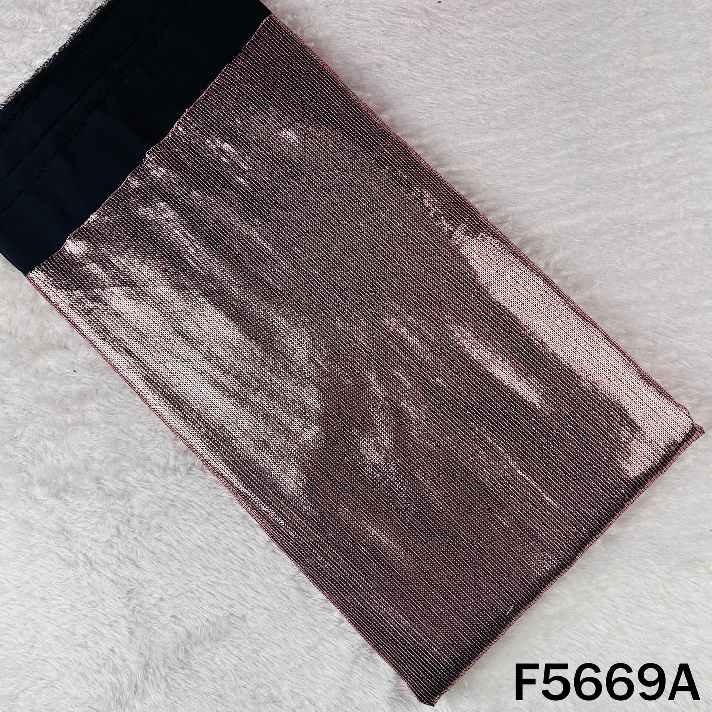 Thread Sequins Work Georgette Fabric - F5669