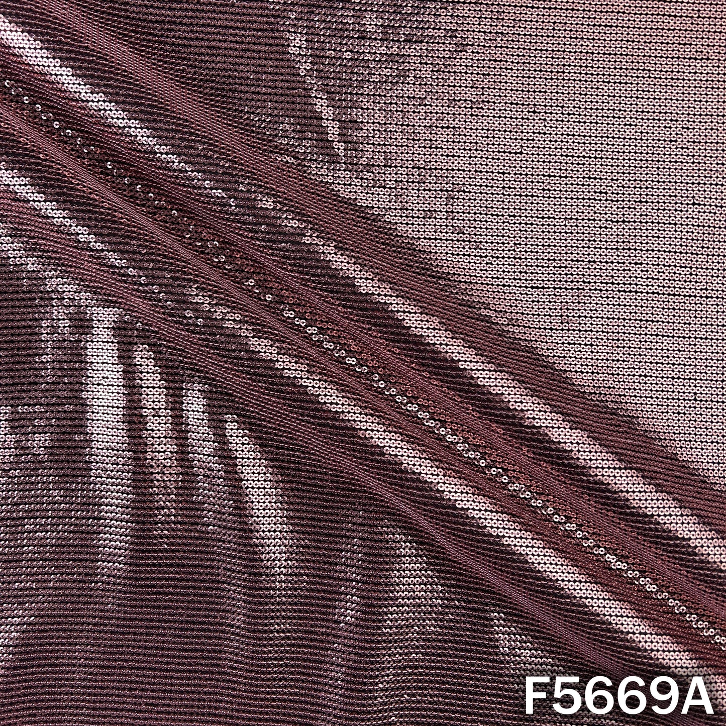 Thread Sequins Work Georgette Fabric - F5669