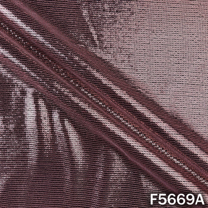 Thread Sequins Work Georgette Fabric - F5669