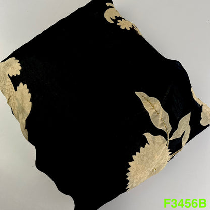 Positional Print Cut Dana Work Organza Fabric-F3456