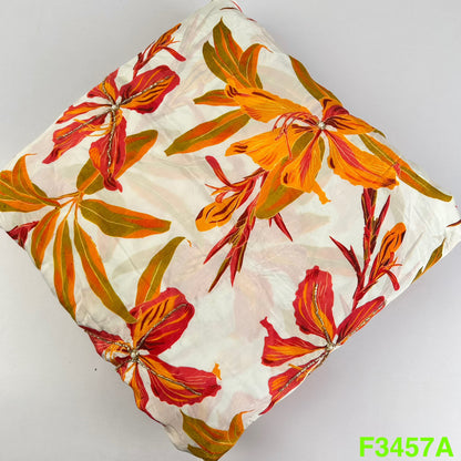 Positional Print Cut Dana Work Crepe Fabric-F3457