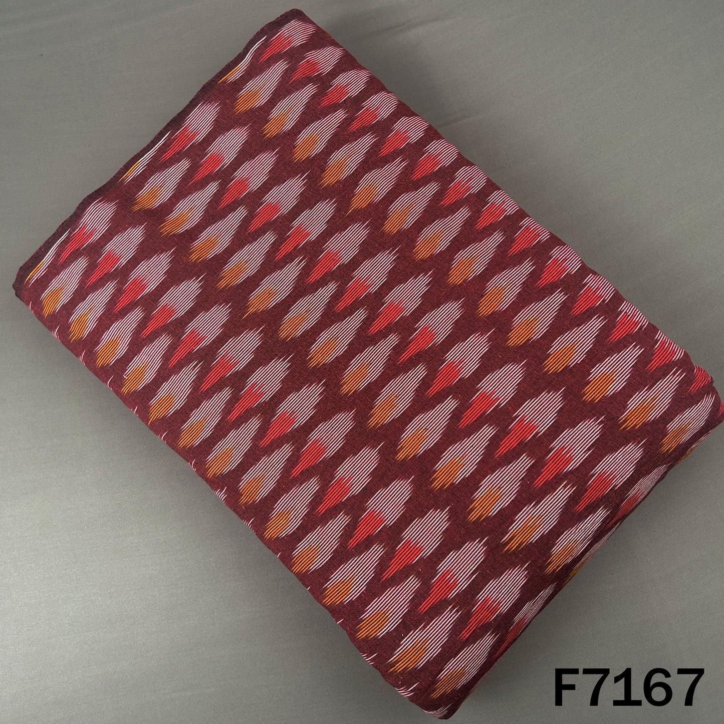 Ikkat Print Cotton Fabric - F7167