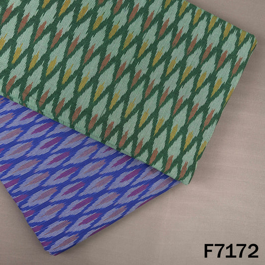 Ikkat Print Cotton Fabric - F7172