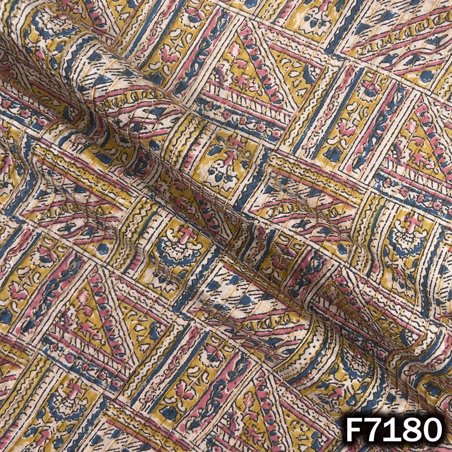 Printed Pintex Cotton Fabric - F7180