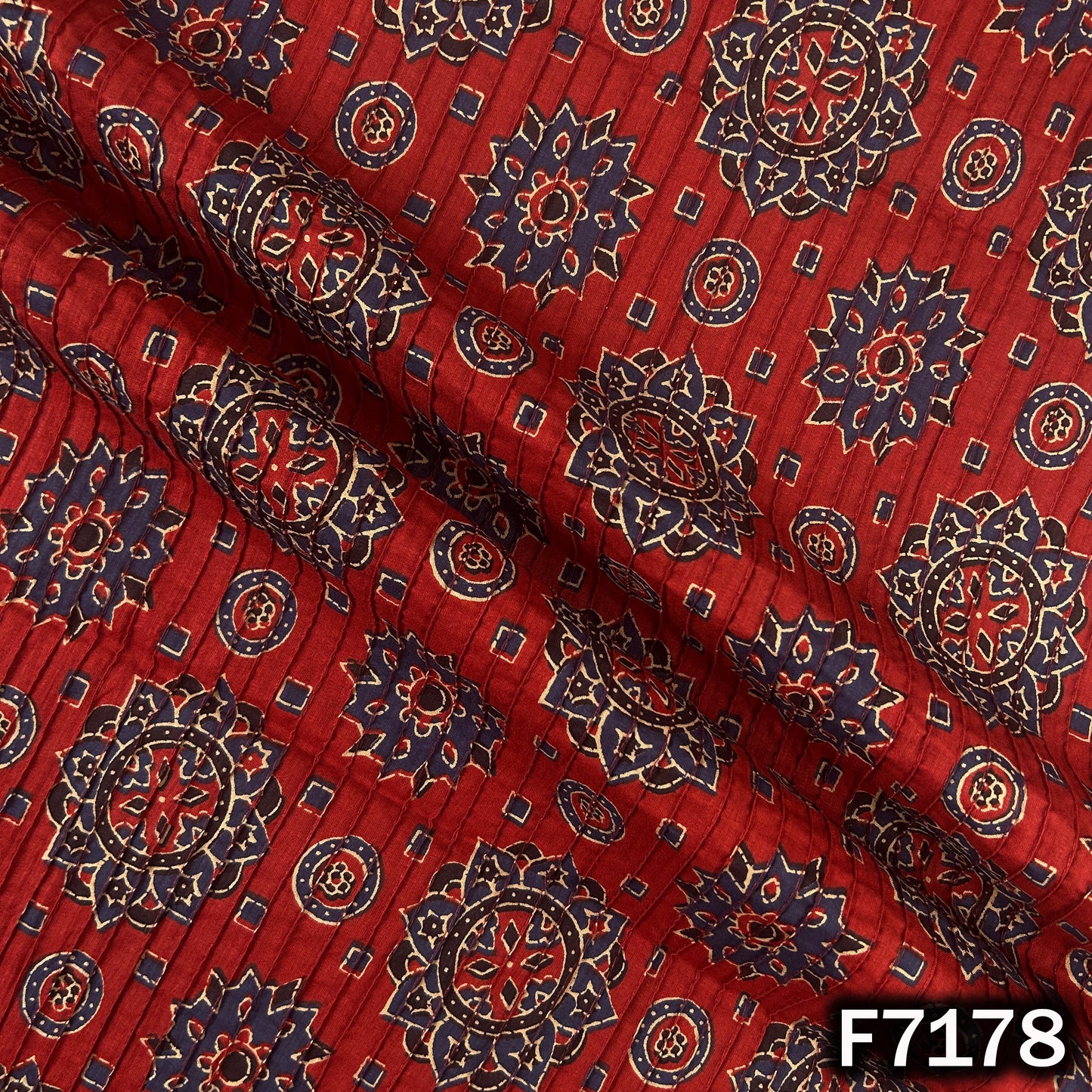 Printed Pintex Cotton Fabric - F7178