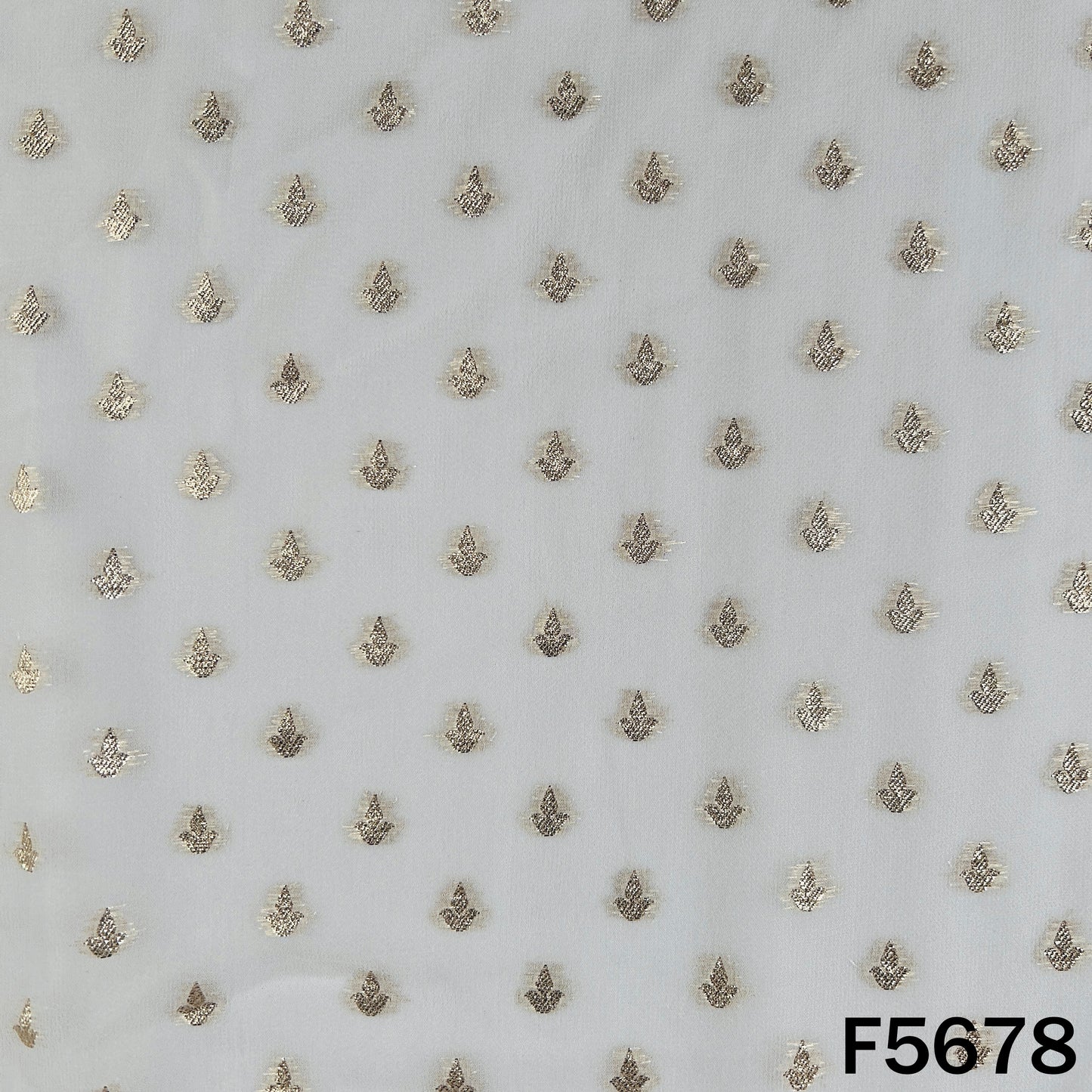 Dyeable Zari Work Georgette Fabric - F5678