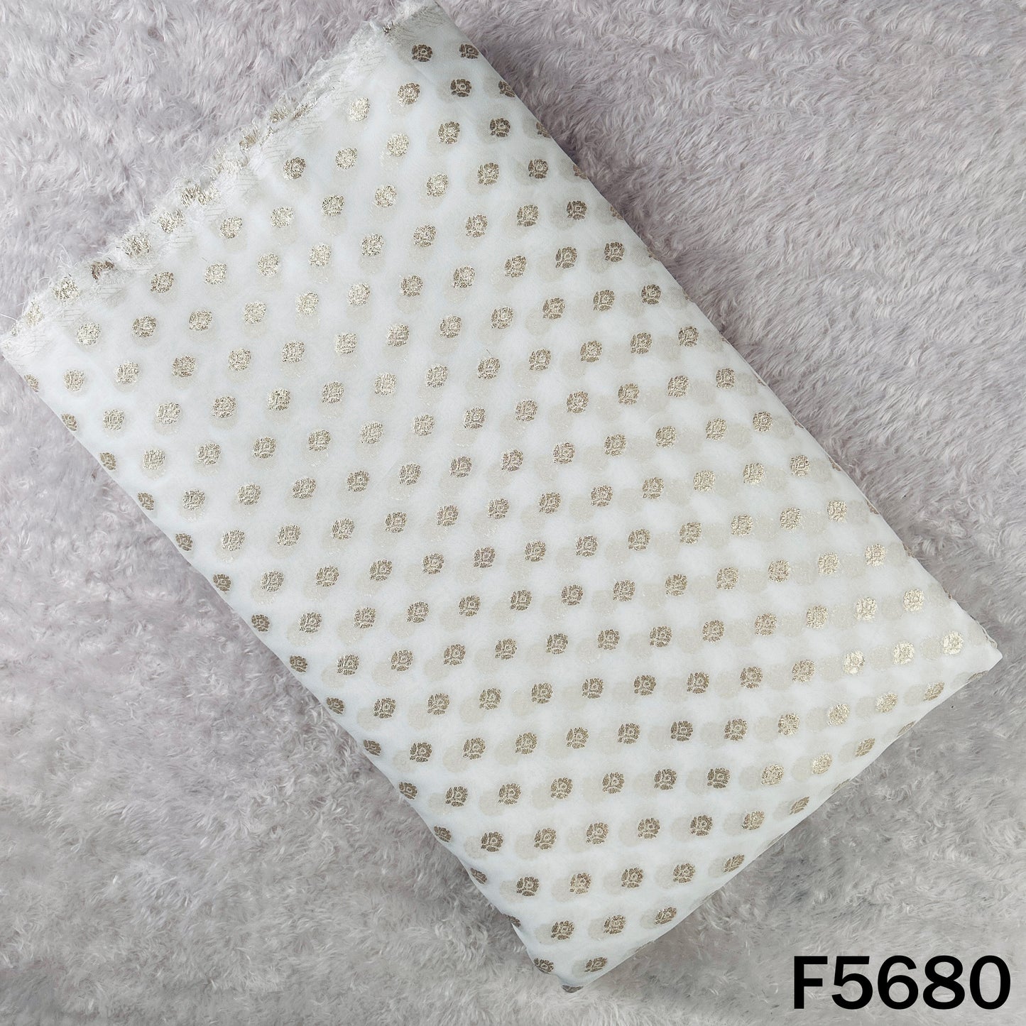 Dyeable Zari Work Georgette Fabric - F5680