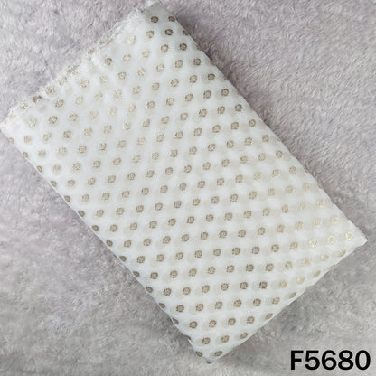 Dyeable Zari Work Georgette Fabric - F5680