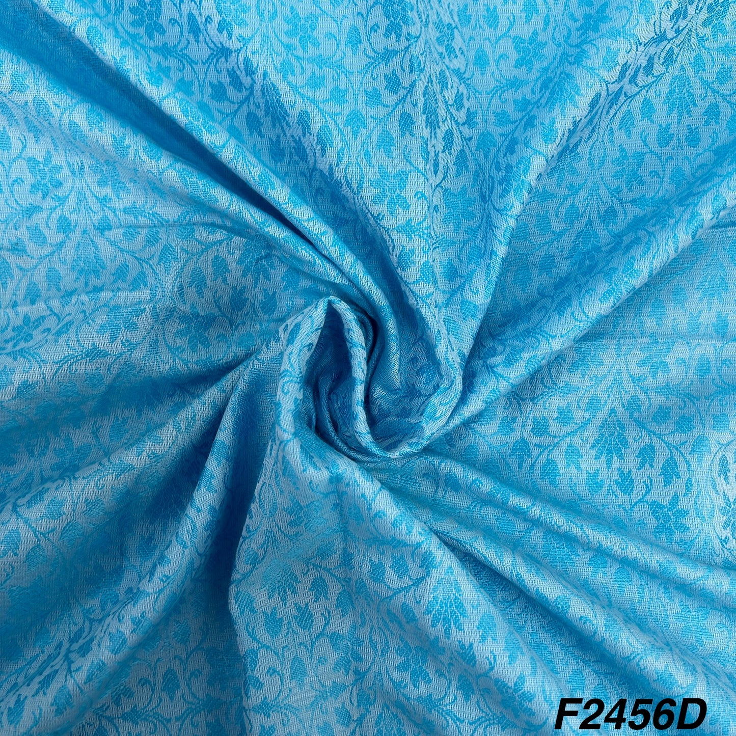 Self Cotton Silk Fabric-F2456