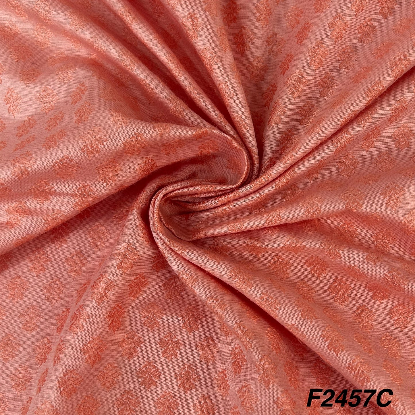 Self Cotton Silk Fabric-F2457