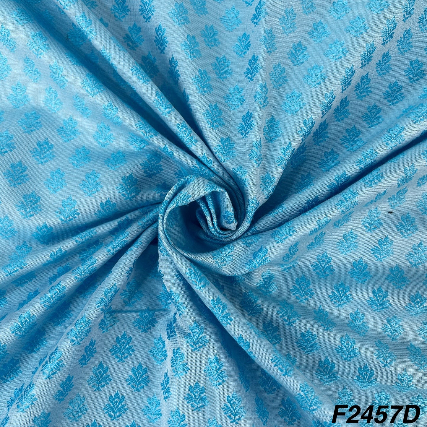 Self Cotton Silk Fabric-F2457