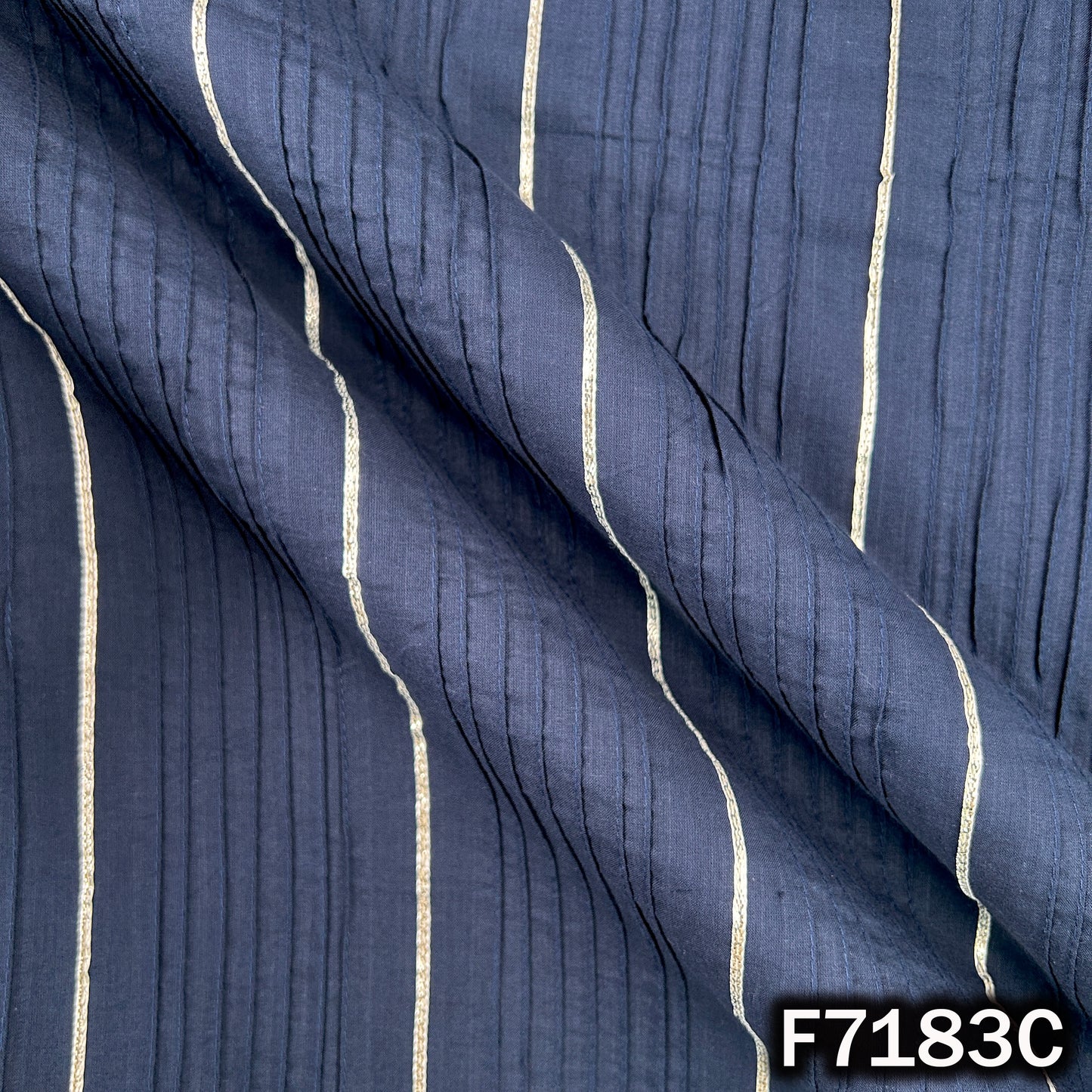 Pintex Gota Patti Cotton Fabric - F7183