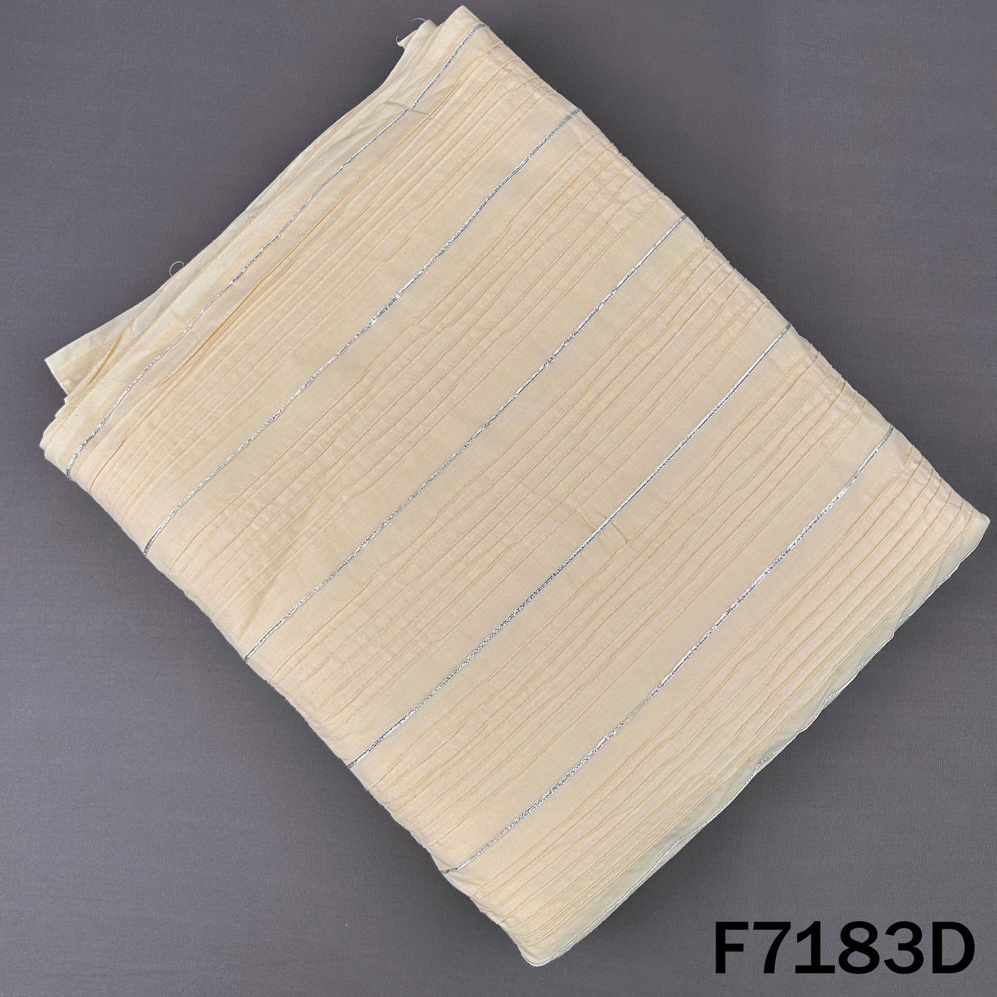 Pintex Gota Patti Cotton Fabric - F7183