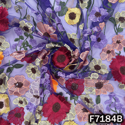 Applique Work Net Fabric - F7184