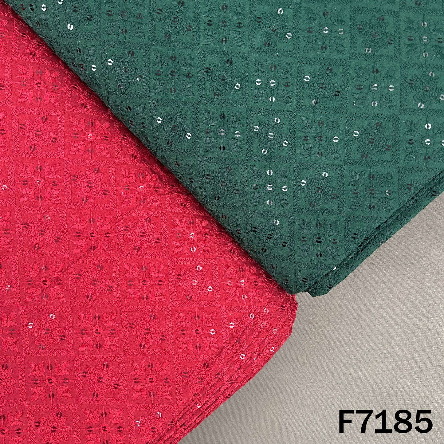 Chikankari Cotton Fabric - F7185