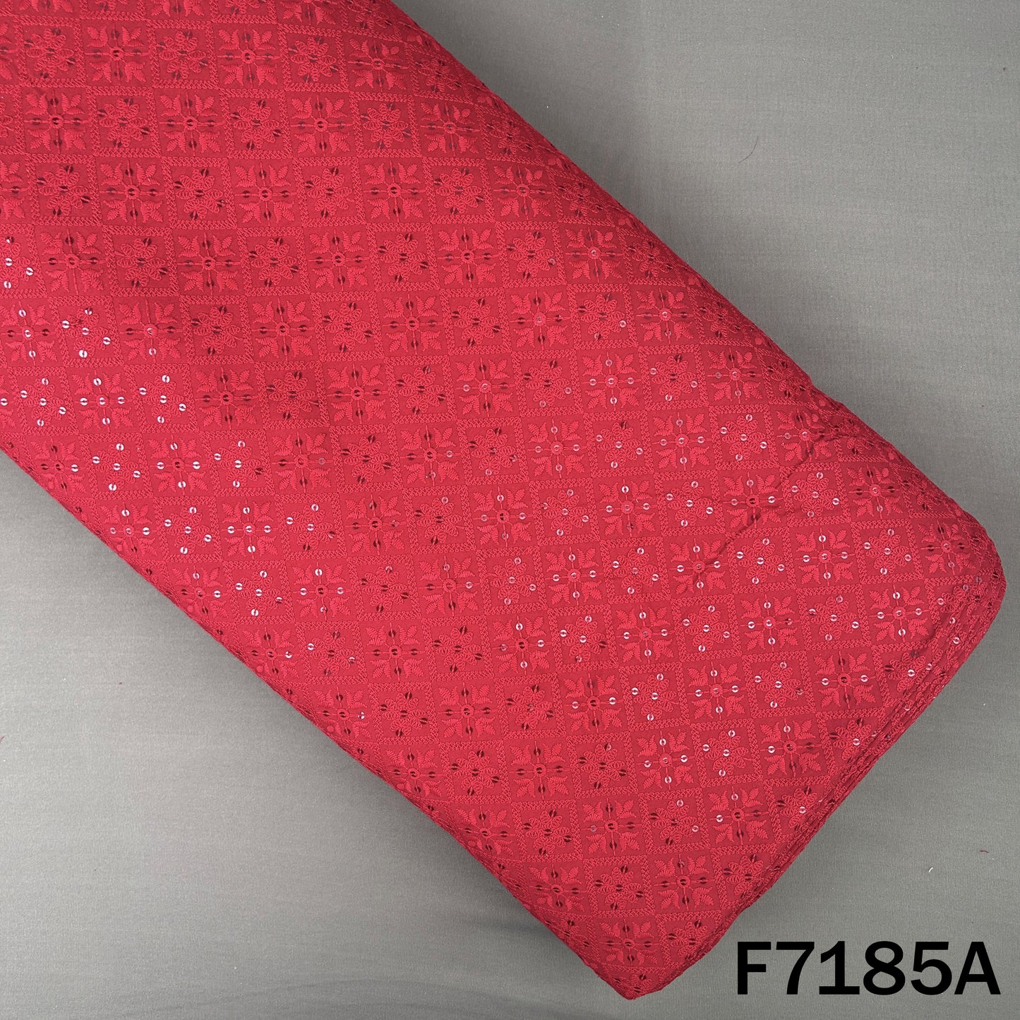 Chikankari Cotton Fabric - F7185
