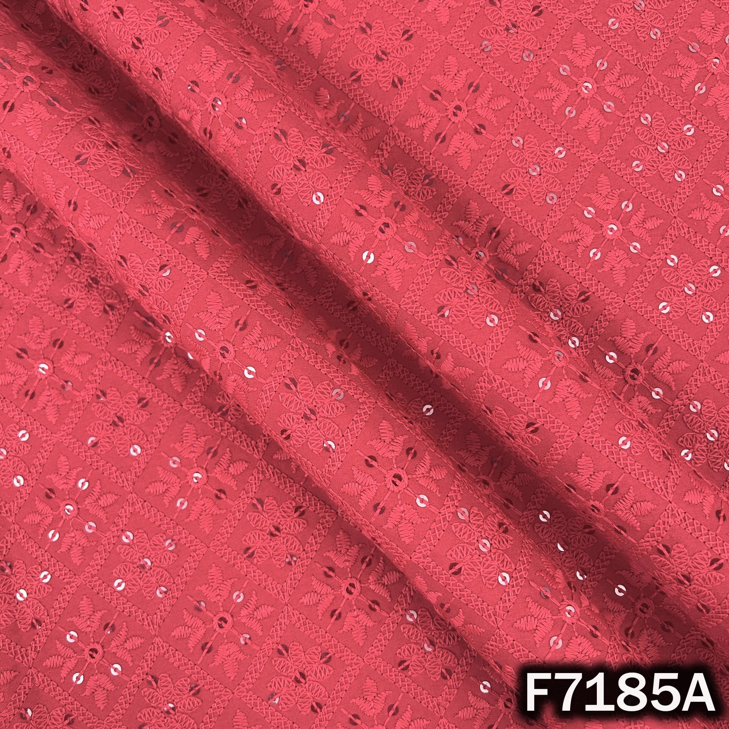 Chikankari Cotton Fabric - F7185
