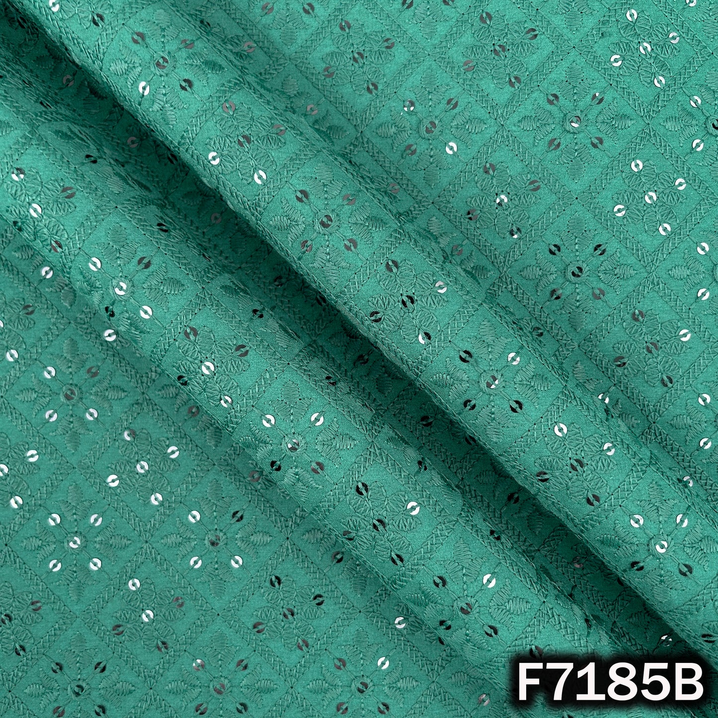 Chikankari Cotton Fabric - F7185