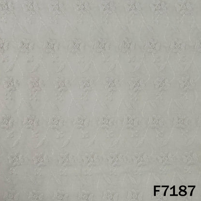 Chikankari Cotton Fabric - F7187
