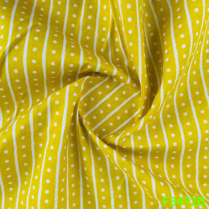 Block Print Cotton Fabric-F3472