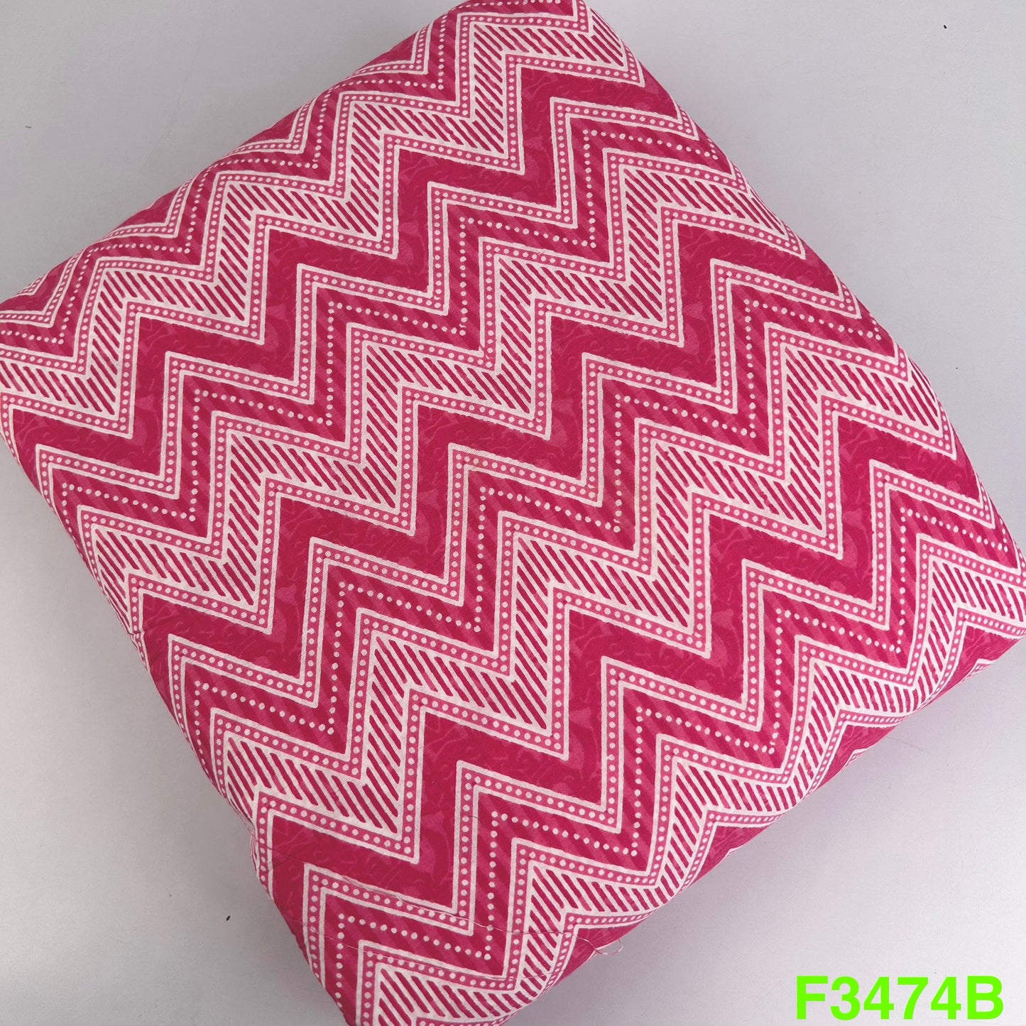 Block Pirnt Cotton Fabric-F3474