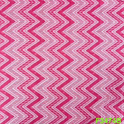 Block Pirnt Cotton Fabric-F3474