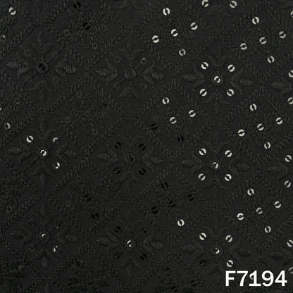 Chikankari Cotton Fabric - F7194