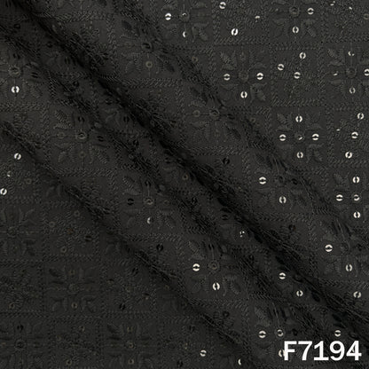 Chikankari Cotton Fabric - F7194