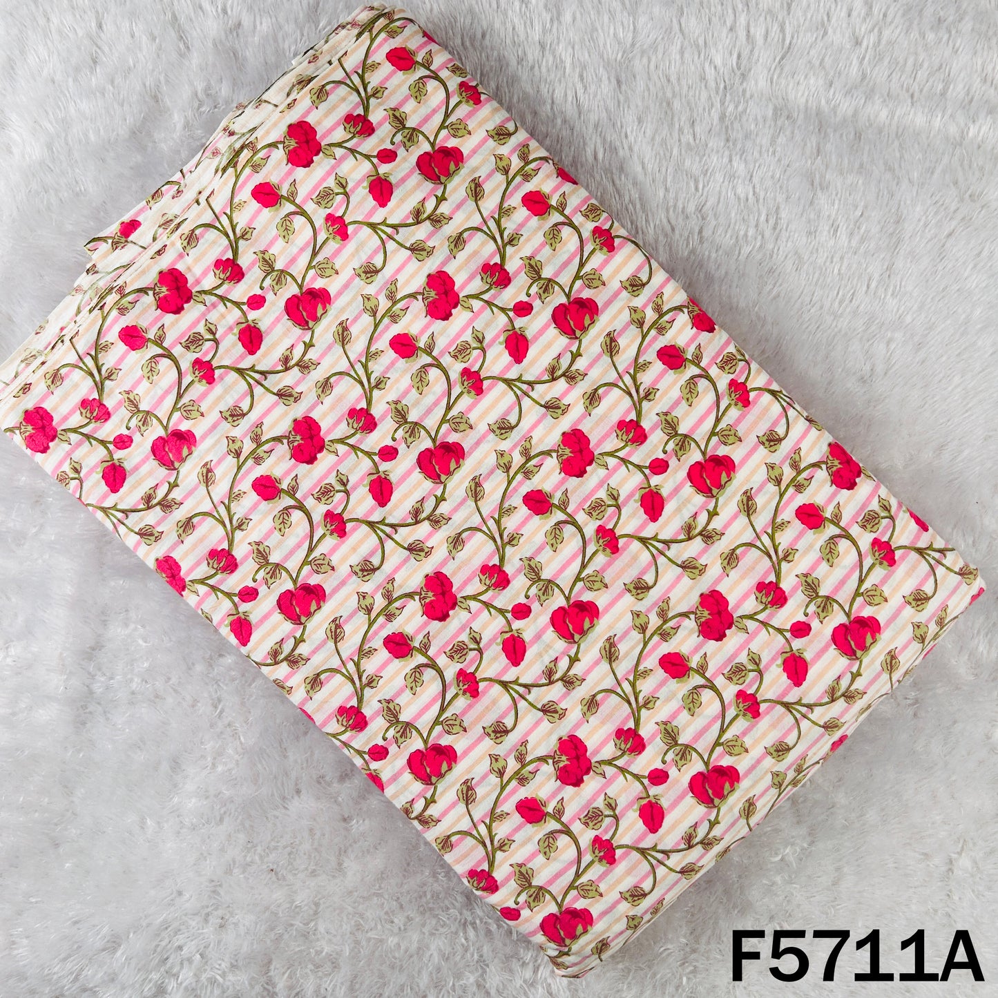 Block Print Cotton Fabric - F5711