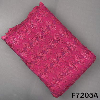 Thread Sequins Embroidered Net Fabric - F7205