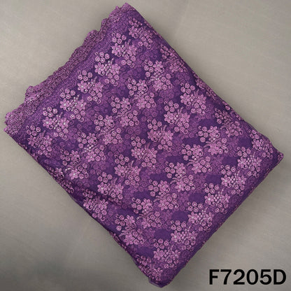 Thread Sequins Embroidered Net Fabric - F7205