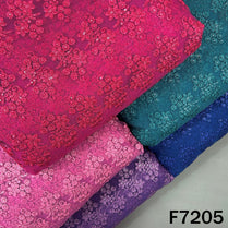 Thread Sequins Embroidered Net Fabric - F7205