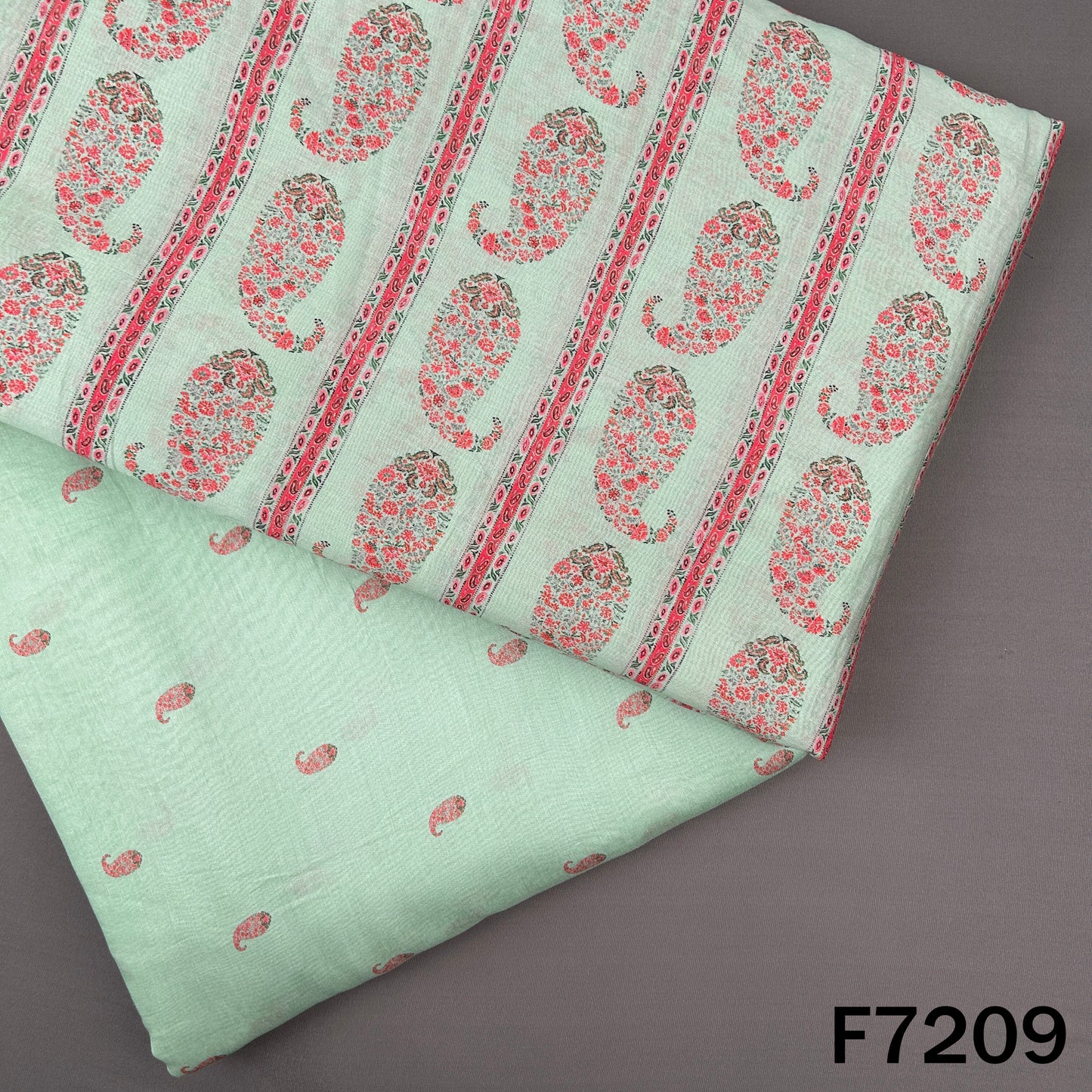 Printed Mul Chanderi Fabric - F7209